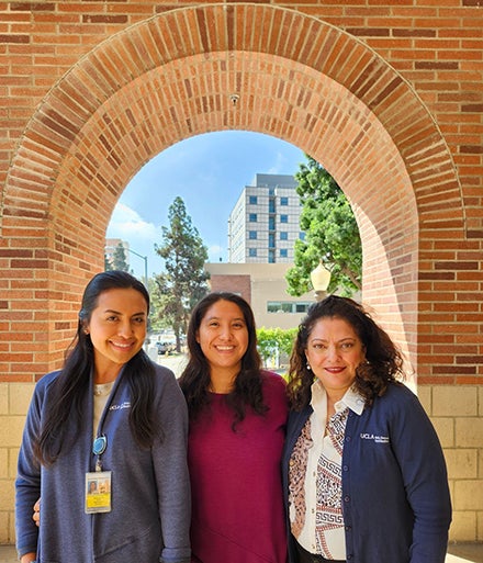 Indyra Calero, Guadalupe Ramirez, and Lucy Karas