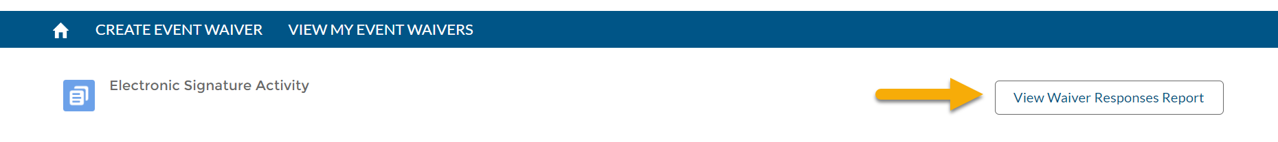 Select the View Waiver Responses Report button located at the top of the page. 